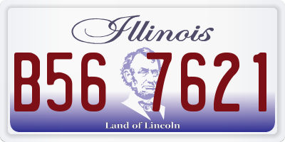 IL license plate B567621