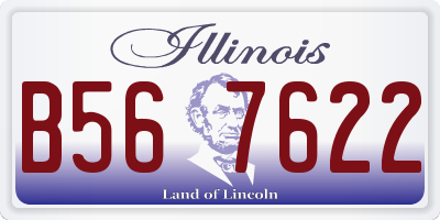 IL license plate B567622