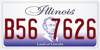 IL license plate B567626