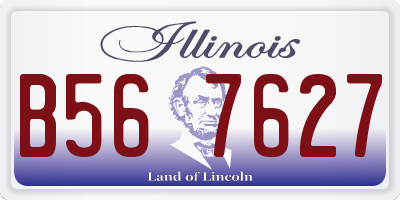 IL license plate B567627