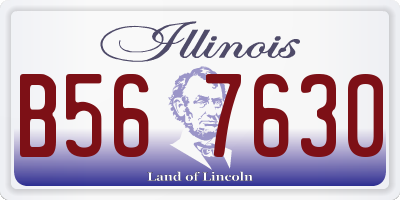IL license plate B567630