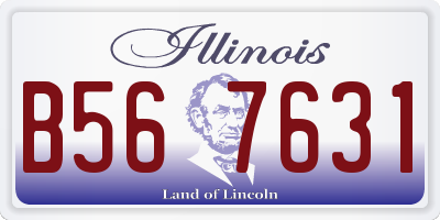 IL license plate B567631