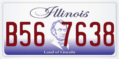 IL license plate B567638