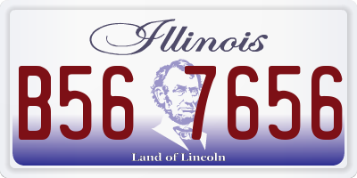 IL license plate B567656