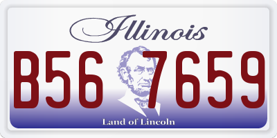 IL license plate B567659
