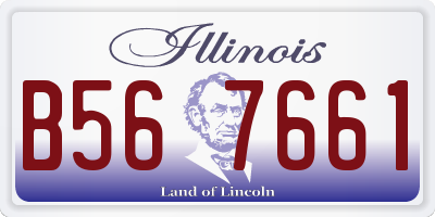 IL license plate B567661