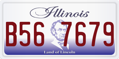 IL license plate B567679