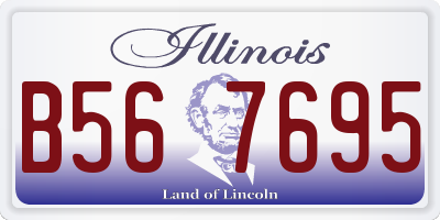 IL license plate B567695