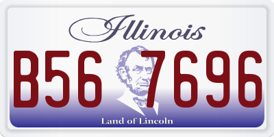 IL license plate B567696