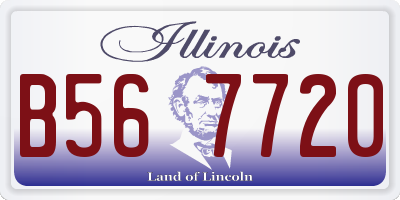 IL license plate B567720