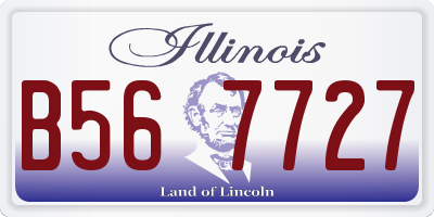 IL license plate B567727