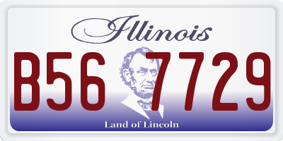IL license plate B567729