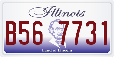 IL license plate B567731