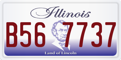 IL license plate B567737