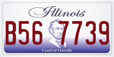 IL license plate B567739