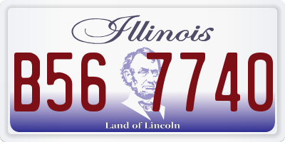 IL license plate B567740
