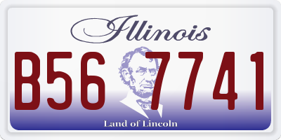 IL license plate B567741