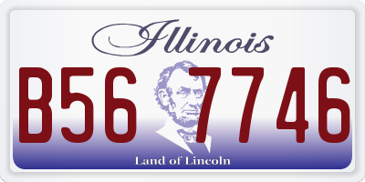 IL license plate B567746