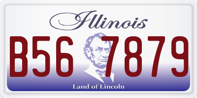 IL license plate B567879