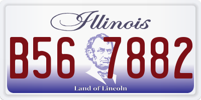 IL license plate B567882