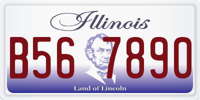 IL license plate B567890