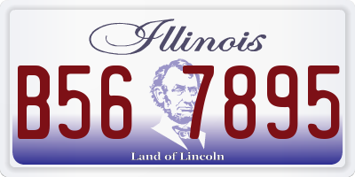 IL license plate B567895