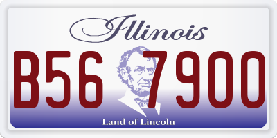 IL license plate B567900