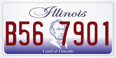 IL license plate B567901
