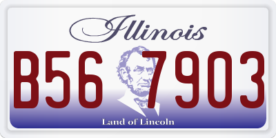 IL license plate B567903