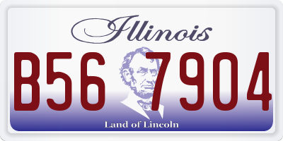 IL license plate B567904