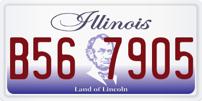 IL license plate B567905