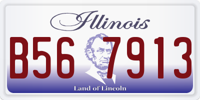 IL license plate B567913