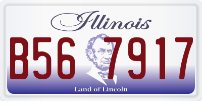 IL license plate B567917