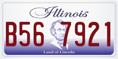 IL license plate B567921