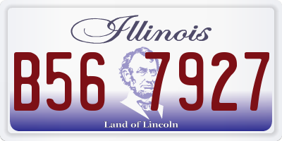 IL license plate B567927