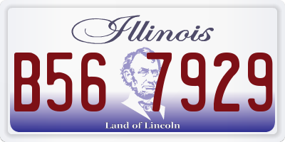 IL license plate B567929