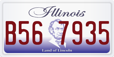 IL license plate B567935