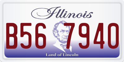 IL license plate B567940
