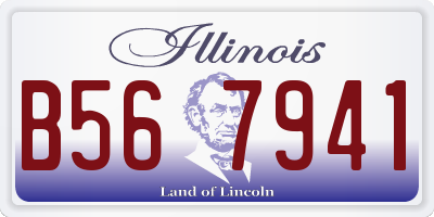 IL license plate B567941