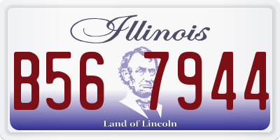 IL license plate B567944