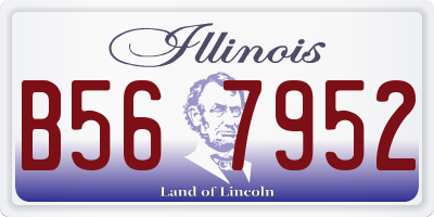 IL license plate B567952