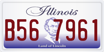 IL license plate B567961