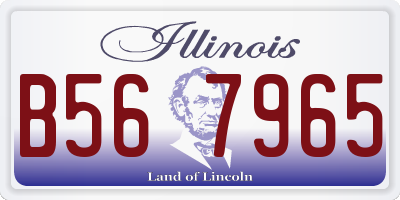 IL license plate B567965