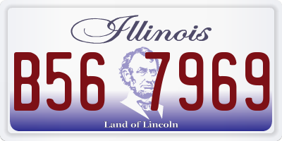 IL license plate B567969