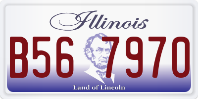 IL license plate B567970
