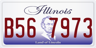 IL license plate B567973