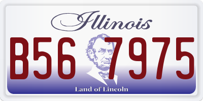 IL license plate B567975