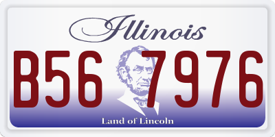 IL license plate B567976