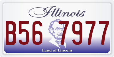 IL license plate B567977