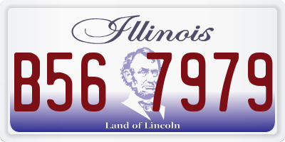 IL license plate B567979
